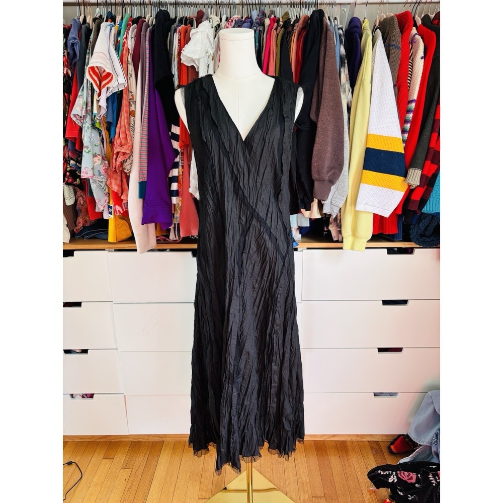 MOYURU Y2K Fairy Whimsygoth Cotton Blend Dress Black Size 2 Japanese Designer